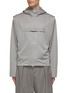 Main View - Click To Enlarge - RE: BY MAISON SANS TITRE - Zip Detail Stand Collar Hoodie