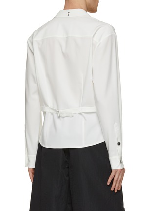 Back View - Click To Enlarge - RE: BY MAISON SANS TITRE - Double Breasted Straps Shirt