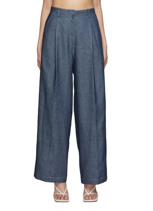 Main View - Click To Enlarge - THE LOOM - Recycled Linen Blend Straight Leg Pants
