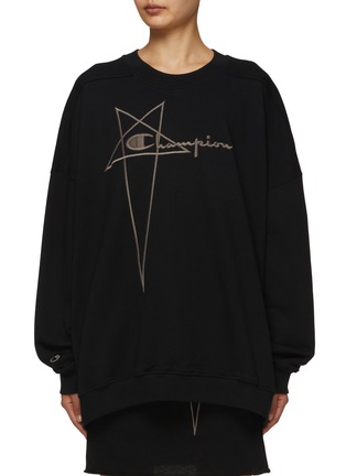 Main View - Click To Enlarge - RICK OWENS  - x Champion Jumbo Sweatshirt