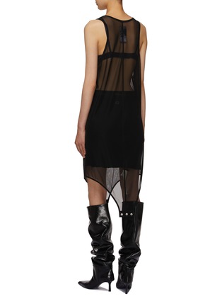 Back View - Click To Enlarge - RICK OWENS  - x Champion Sheer Basketball Dress