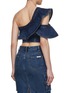 Back View - Click To Enlarge - SELF-PORTRAIT - Frill Denim Top