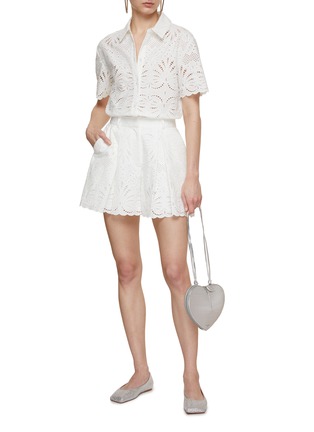 Figure View - Click To Enlarge - SELF-PORTRAIT - Broderie Anglaise Shorts