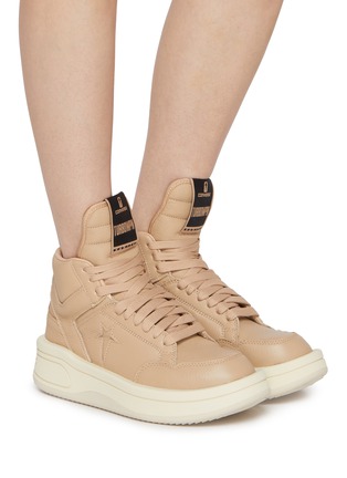 Figure View - Click To Enlarge - RICK OWENS DRKSHDW - x Converse TURBOWPN High Top Sneakers