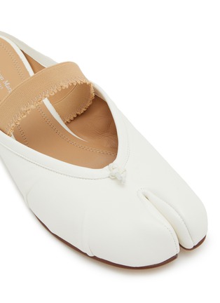 Detail View - Click To Enlarge - MAISON MARGIELA - Tabi Ballerina Leather Mules
