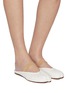 Figure View - Click To Enlarge - MAISON MARGIELA - Tabi Ballerina Leather Mules