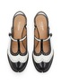 Detail View - Click To Enlarge - MAISON MARGIELA - Bourgeoise Spectator Tabi 45 Leather Slingback Pumps