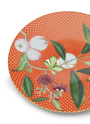 Detail View - Click To Enlarge - RAYNAUD - Trésor Fleuri Dessert Plate — Orange