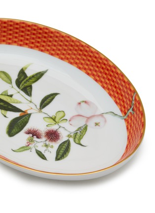Detail View - Click To Enlarge - RAYNAUD - Trésor Fleuri Oval Platter — Orange