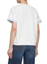 BOTTEGA VENETA | Double Layer Check Contrast T-shirt | Women