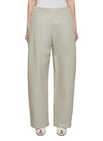 【関税＆送料込み】Bottega Veneta Linen Trousers BOTTEGA VENETA | Front Panel Cotton Twill Pants | Women