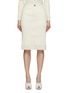 Main View - Click To Enlarge - BOTTEGA VENETA - Compact Cotton Ribbed Jersey Knee-length Skirt