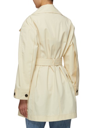 Back View - Click To Enlarge - BOTTEGA VENETA - Double Breasted Cotton Trench Coat