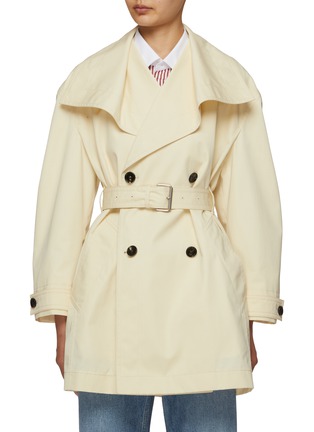 Main View - Click To Enlarge - BOTTEGA VENETA - Double Breasted Cotton Trench Coat