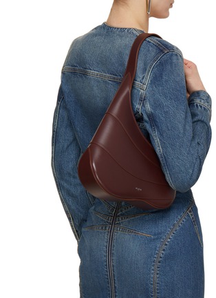 Figure View - Click To Enlarge - ALAÏA - Djinn Wave Leather Shoulder Bag