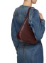 Figure View - Click To Enlarge - ALAÏA - Djinn Wave Leather Shoulder Bag