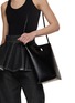 Front View - Click To Enlarge - ALAÏA - Folded Leather Tote Bag