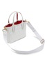 Detail View - Click To Enlarge - CHRISTIAN LOUBOUTIN - Mini Cabata E/W Debossed Leather Bag