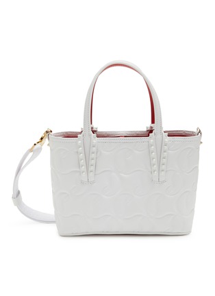 Main View - Click To Enlarge - CHRISTIAN LOUBOUTIN - Mini Cabata E/W Debossed Leather Bag