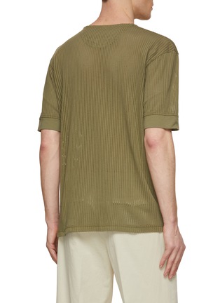 Back View - Click To Enlarge - SUNSPEL - x Nigel Cabourn Mesh Henley T-Shirt
