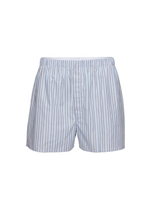 Main View - Click To Enlarge - SUNSPEL - Mix Colour Stripe Cotton Boxer Shorts