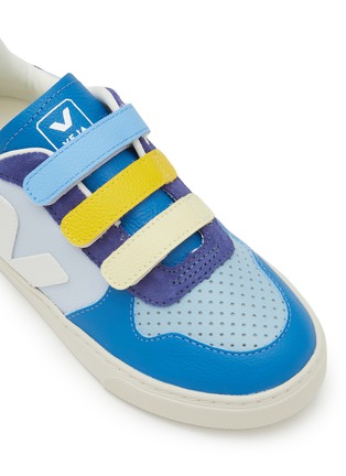 Detail View - Click To Enlarge - VEJA - V-10 Velcro Leather Kids Sneakers
