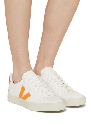Figure View - Click To Enlarge - VEJA - Campo Low Top Lace-up Chromefree Leather Sneakers