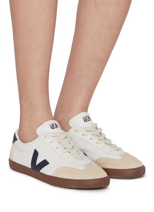 Figure View - Click To Enlarge - VEJA - Volley Bastille Leather Low Top Sneakers