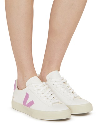 Figure View - Click To Enlarge - VEJA - Campo Low Top Lace-up Chromefree Leather Sneakers