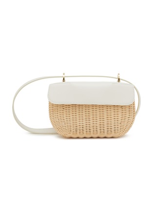 Main View - Click To Enlarge - RODO - Eloise Wicker Leather Crossbody Bag