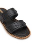 Detail View - Click To Enlarge - SAM EDELMAN - Tatum Logo Double Leather Band Flat Sandals