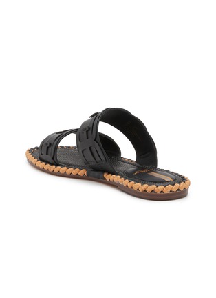  - SAM EDELMAN - Tatum Logo Double Leather Band Flat Sandals