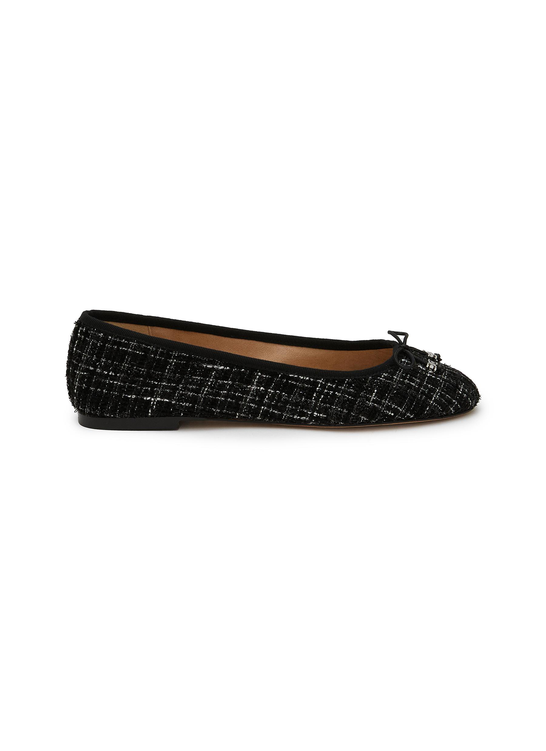 Tweed discount ballet flats