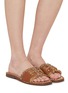 Figure View - Click To Enlarge - SAM EDELMAN - Fitz Leather Slide Sandals