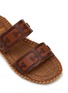 Detail View - Click To Enlarge - SAM EDELMAN - Tatum Leather Slide Sandals