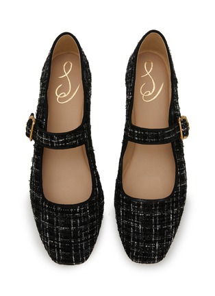 Detail View - Click To Enlarge - SAM EDELMAN - Michaela Patent Tweed Mary Jane Flats