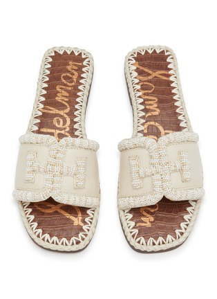 Detail View - Click To Enlarge - SAM EDELMAN - Fitz Beaded Leather Slides