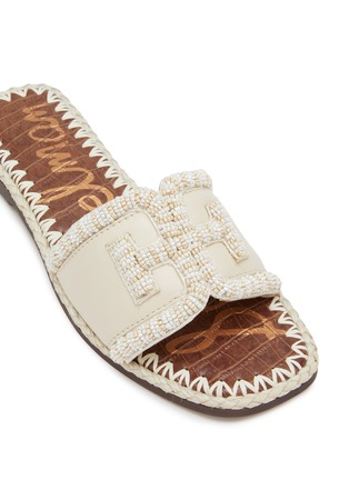 Fitz Beaded Leather Slides