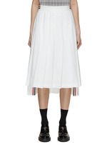 【関税&送料込】Thom Browne Pleated Midi Skirt Twill Midi Pleated Skirt | Thom Browne