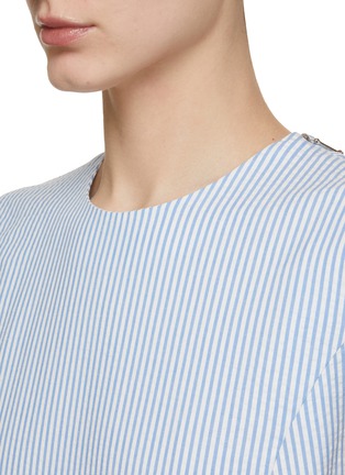 Detail View - Click To Enlarge - THOM BROWNE  - Babydoll Striped Dress