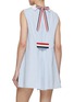 Back View - Click To Enlarge - THOM BROWNE  - Babydoll Striped Dress
