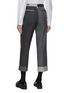 Back View - Click To Enlarge - THOM BROWNE  - Funmix Wool Cropped Pants