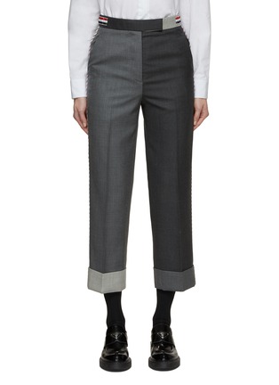 Main View - Click To Enlarge - THOM BROWNE  - Funmix Wool Cropped Pants
