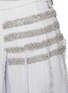  - THOM BROWNE  - 4-Bar Tweed Pleated Midi Skirt