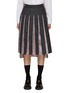 Main View - Click To Enlarge - THOM BROWNE  - Pleated Striped Midi Skirt