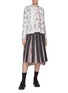 Figure View - Click To Enlarge - THOM BROWNE  - Sea Jacquard Knitted Top