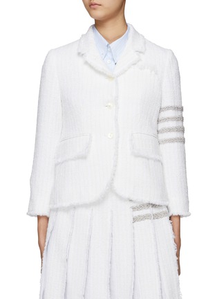 Main View - Click To Enlarge - THOM BROWNE - 4-bar Tweed Blazer