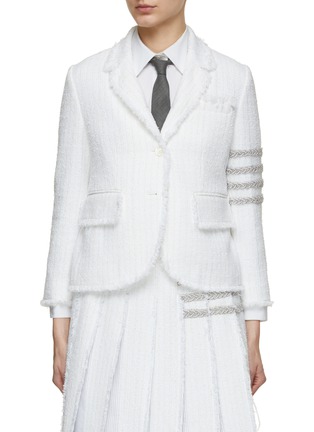 Main View - Click To Enlarge - THOM BROWNE  - Pearl Embellished 4 Bar Blazer