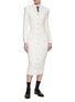 Figure View - Click To Enlarge - THOM BROWNE  - Notch Lapel Wool Dress