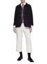 Figure View - Click To Enlarge - THOM BROWNE  - Drop Crotch Straight Leg Chinos